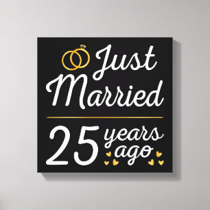 Just Married 25 Years Ago II Canvas Print