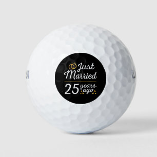 Just Married 25 Years Ago II Golf Balls