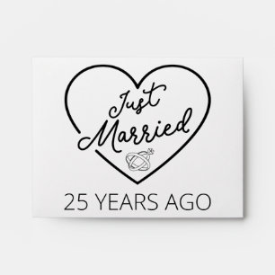 Just Married 25 Years Ago III Envelope
