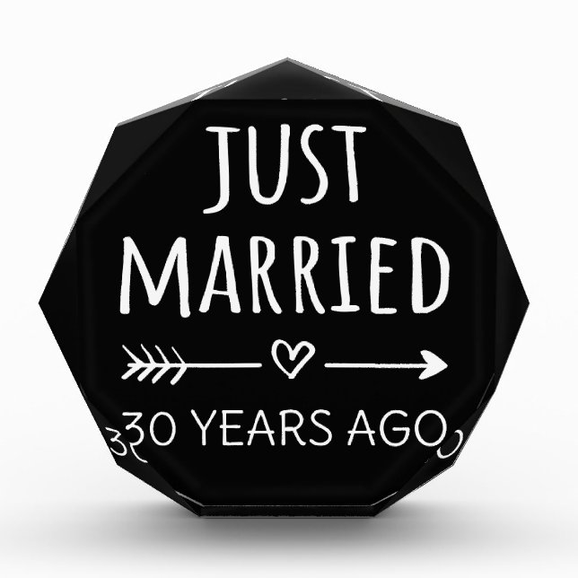 Just Married 30 Years Ago I Photo Block (Front)