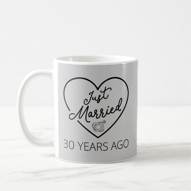 Just Married 30 Years Ago III Coffee Mug (Left)