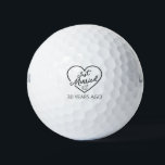 Just Married 30 Years Ago III Golf Balls<br><div class="desc">Cute design, perfect for anyone who's been married for 30 years and to a wedding vow renewal ceremony. It makes a great matching outfit for couples! 'Just Married 30 Years Ago' quote for a couple who got married 30 years ago or a couple renewing wedding vows on their wedding anniversary....</div>