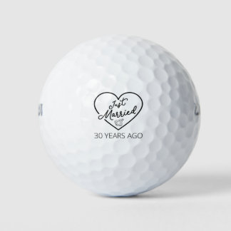 Just Married 30 Years Ago III Golf Balls