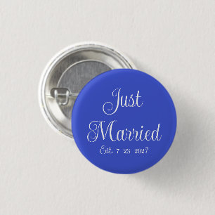 Just Married  3 Cm Round Badge