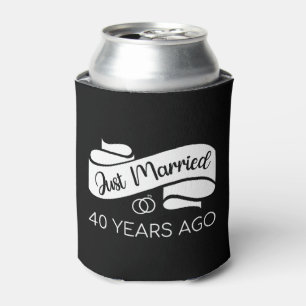 Just Married 40 Years Ago V Can Cooler