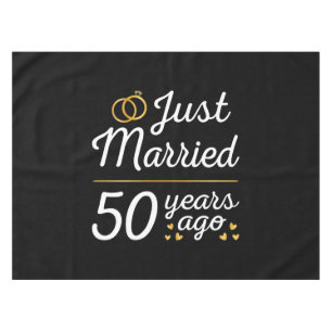 Just Married 50 Years Ago II Tablecloth