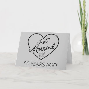 Just Married 50 Years Ago III Invitation