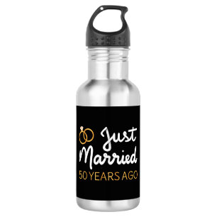 Just Married 50 Years Ago IV 532 Ml Water Bottle