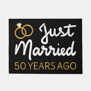 Just Married 50 Years Ago IV Doormat