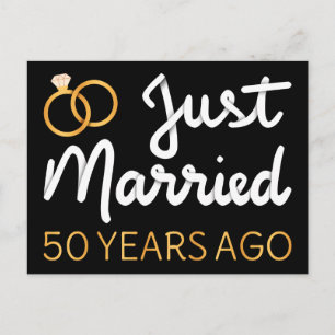 Just Married 50 Years Ago IV Postcard