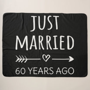 Just Married 60 Years Ago I Sherpa Blanket