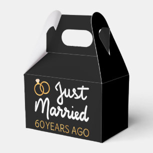 Just Married 60 Years Ago IV Favour Box