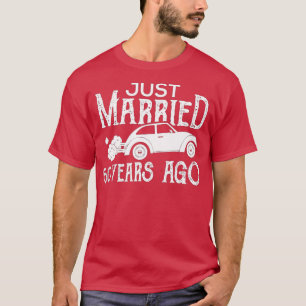 Just Married 60 Years Ago Wedding Anniversary Gift T-Shirt