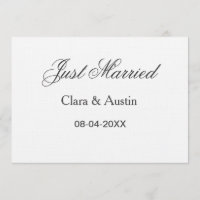 Just Married add couple name date year wedding sim