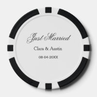 Just Married add couple name date year wedding sim