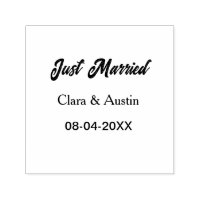 Just Married add couple name date year wedding sim