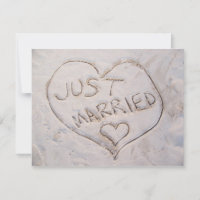 Just Married Announcement
