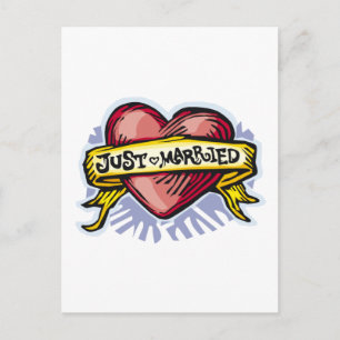Just Married Announcement Postcard