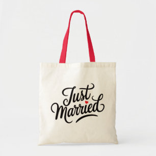 Just Married Bridal Tote Bag