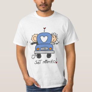 Just Married Bride and Groom T-shirts and Gifts