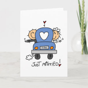 Just Married Bride and Groom T-shirts and Gifts Announcement