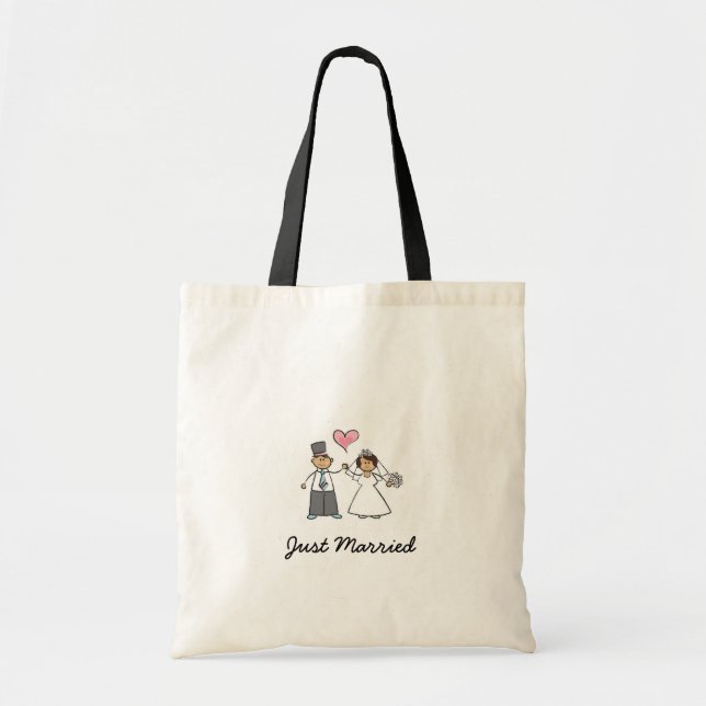 Just Married Budget Tote Bag (Front)