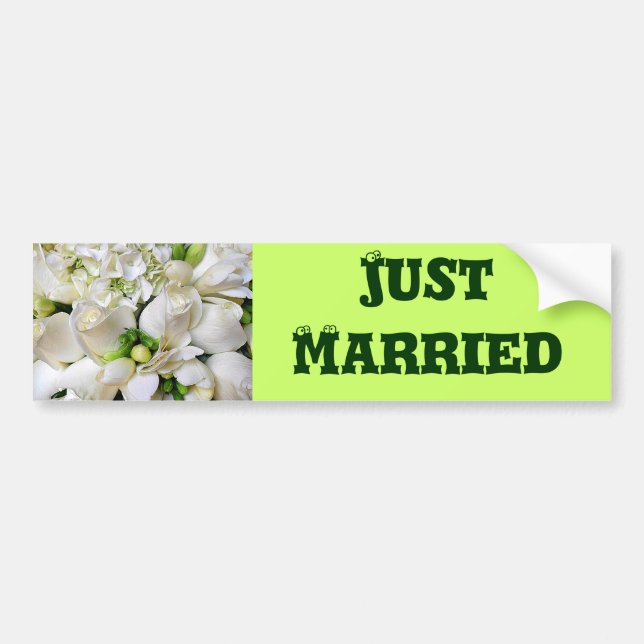Just Married!_ Bumper Sticker (Front)