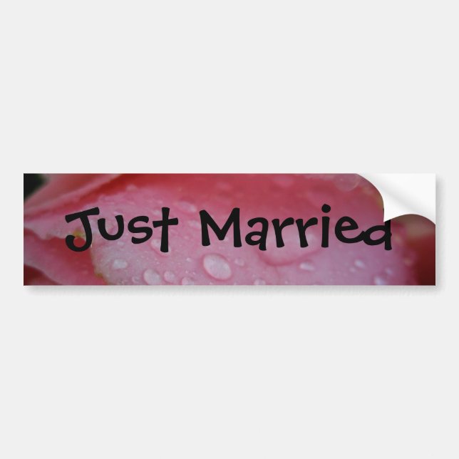 Just Married Bumper Sticker (Front)