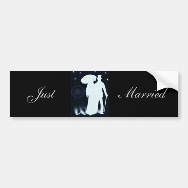 Just Married Bumper Sticker (Front)