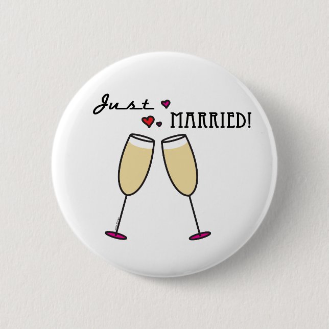 Just Married Button (Front)