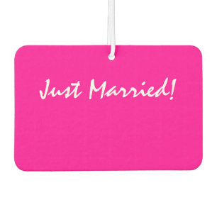 "Just Married!" Car Air Freshener