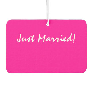 "Just Married!" Car Air Freshener