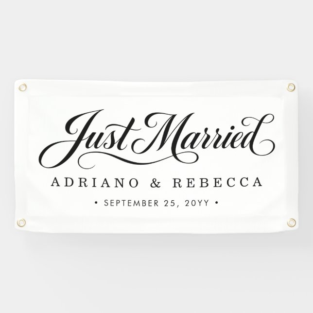 Just Married Car Banner (Horizontal)