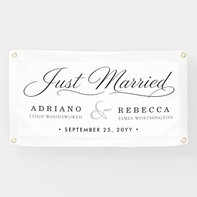 Just Married Car Banner (Horizontal)