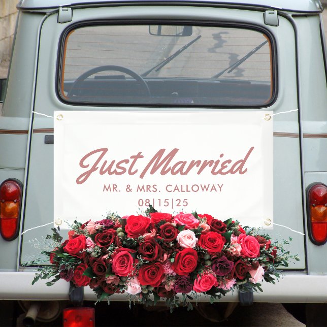 Just Married Car Banner (Creator Uploaded)