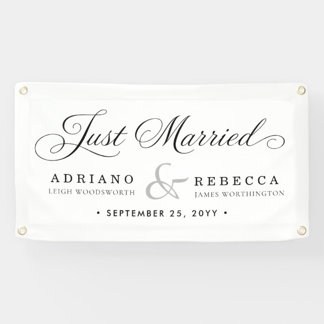 Just Married Car Banner (Horizontal)