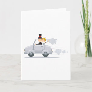 Just Married Car Greeting Cards