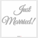 Just Married Car Window<br><div class="desc">Just Married Car window sticker for Newlyweds!</div>
