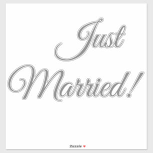Just Married Car Window
