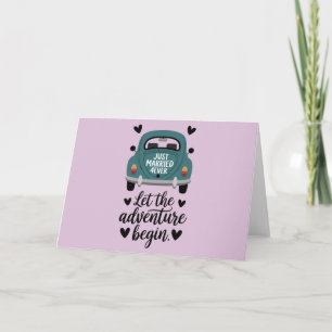 Just Married Classic Car Wedding Invitation