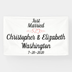 Just Married - Customisable Banner