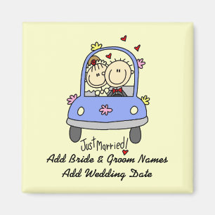 Just Married Customisable Magnet