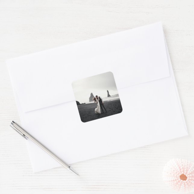 Just Married Envelope Seal for Announcements Photo (Envelope)