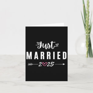 Just Married Est 2025 Honeymoon Wedding Couples An Card