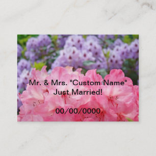 Just Married! Family Mr. & Mrs. Business Cards