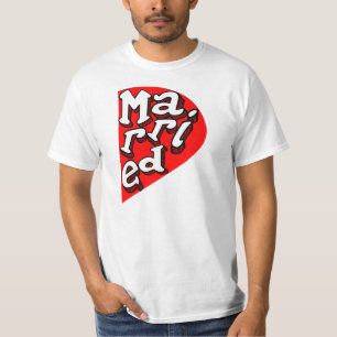 just married.funny couple t shirt set x2