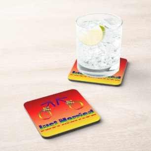 Just Married Gay Men Coaster