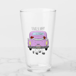 Just Married Glass