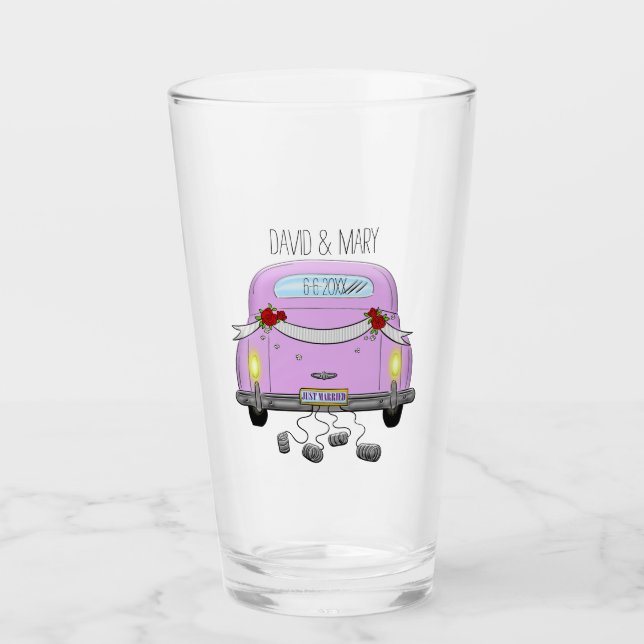 Just Married Glass (Front)