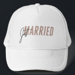 Just Married Hat | Newlywed Hat - Dark Pink<br><div class="desc">// Need help customising your design? Got other ideas? Feel free to contact me at: zoe@gorjodesigns.com</div>